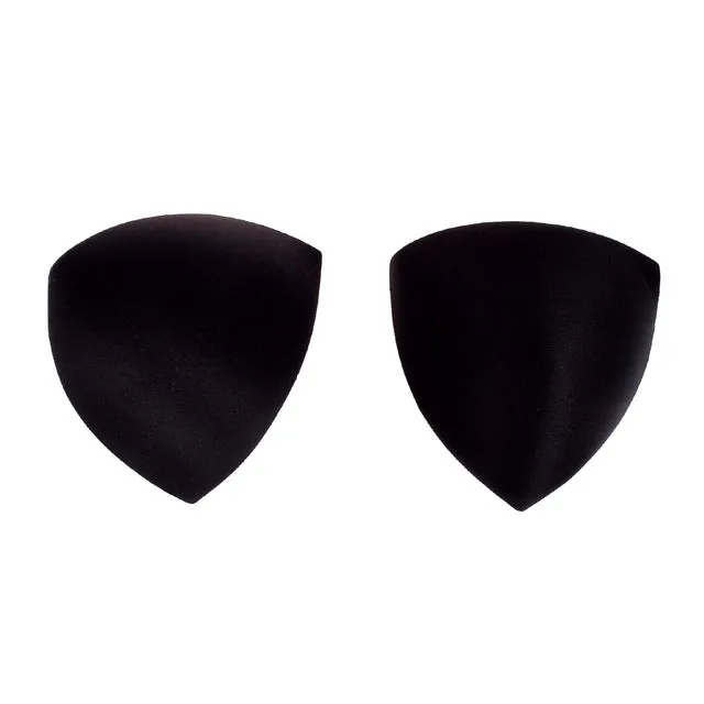 1 Pair Bra Pad Sewing Insert Soft Sponge Cup Removable Padded, Size:One size(Black)
