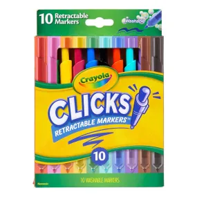 10-Count Washable Clicks Retractable Markers 58-8370