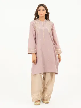 2 Piece Cambric Suit-Embroidered (Pret)