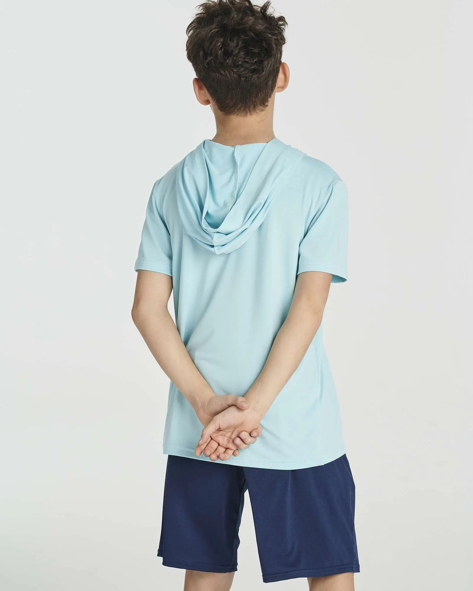 3 Pack: Boys' Dry-Fit Short Sleeve Workout Hoodie