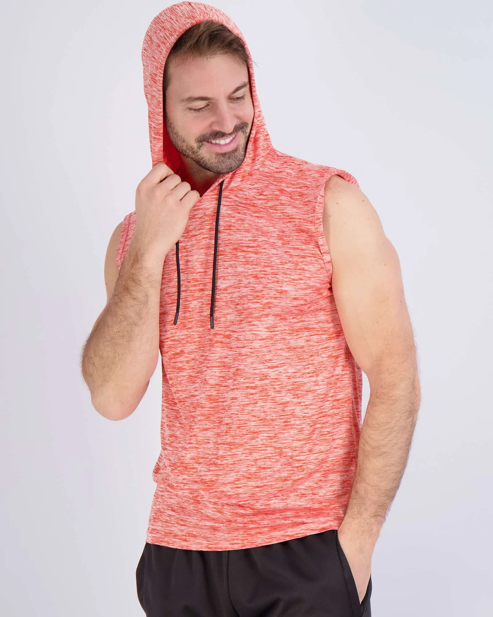3 Pack: Men’s Dry-Fit Active Tank Top Hoodie