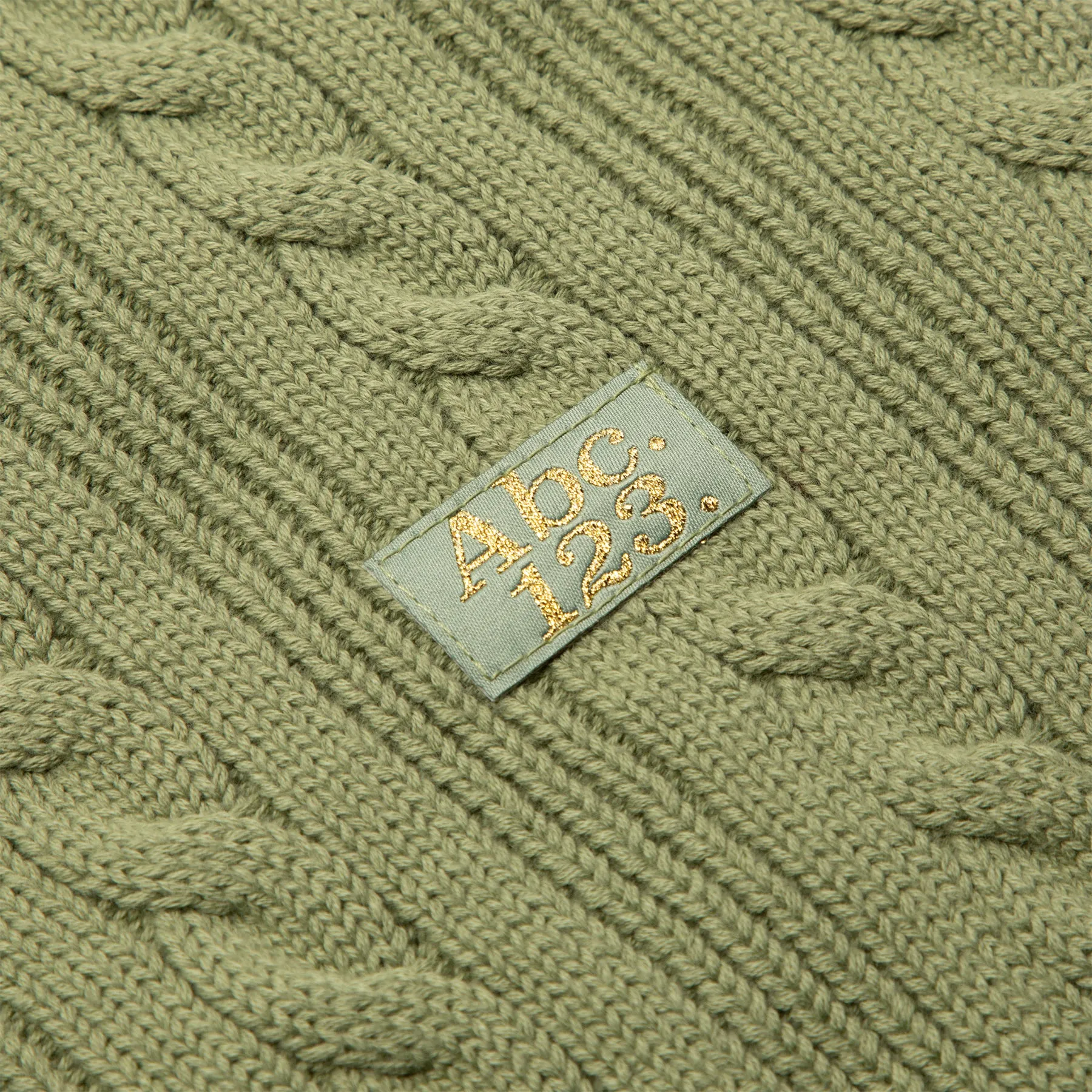 Advisory Board Crystals Abc. 123. Cableknit Cardigan (Aventurine Green)