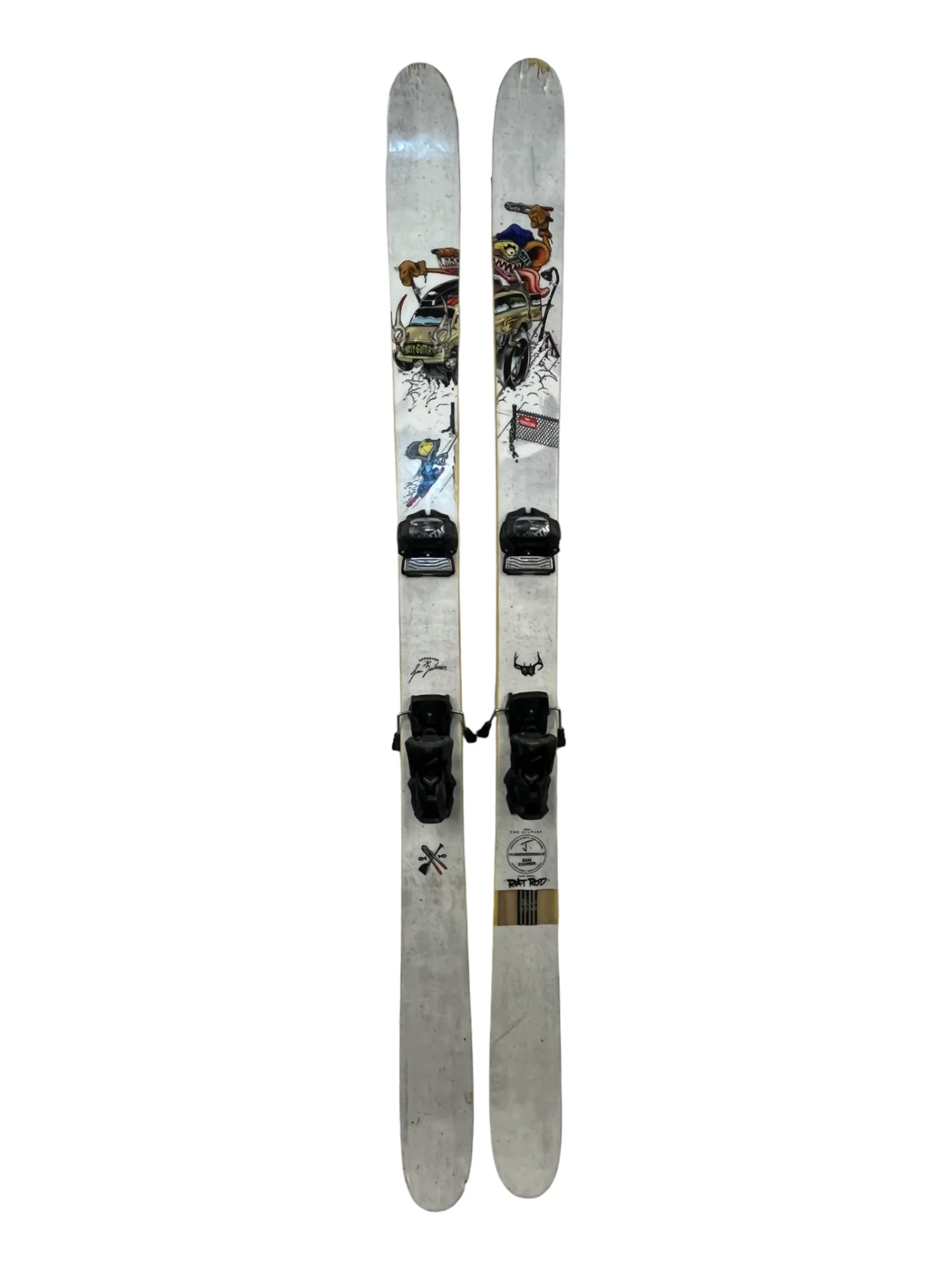 Allplay Rat Rod Sam Zahner x J Collab Skis with Tyrolia Attack 16 Bindings
