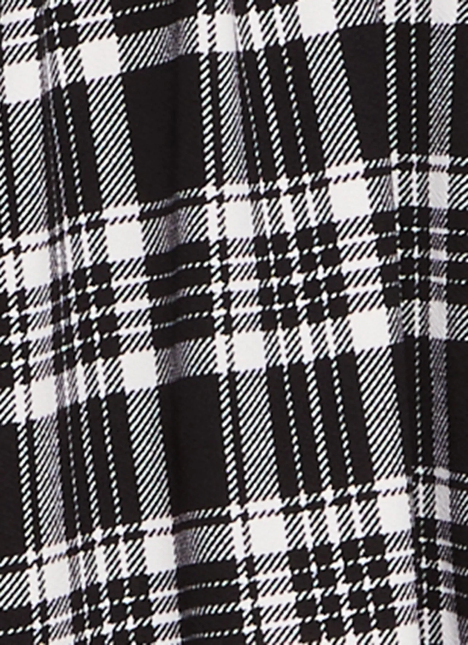 Almost Famous Plaid Zip Front Skater Dress