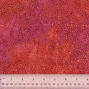 Anthology Batik - Plum Fizz 2751Q X Stitches Magenta By The Yard