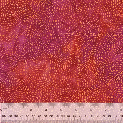 Anthology Batik - Plum Fizz 2751Q X Stitches Magenta By The Yard