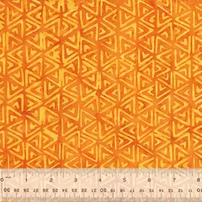 Anthology Batik - Plum Fizz 2757Q X Angles Orange By The Yard