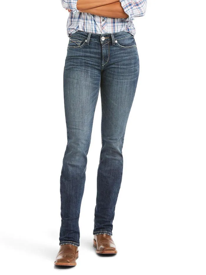 Ariat 10037685 Womens REAL High Rise Destiny Straight Jean Arkansas