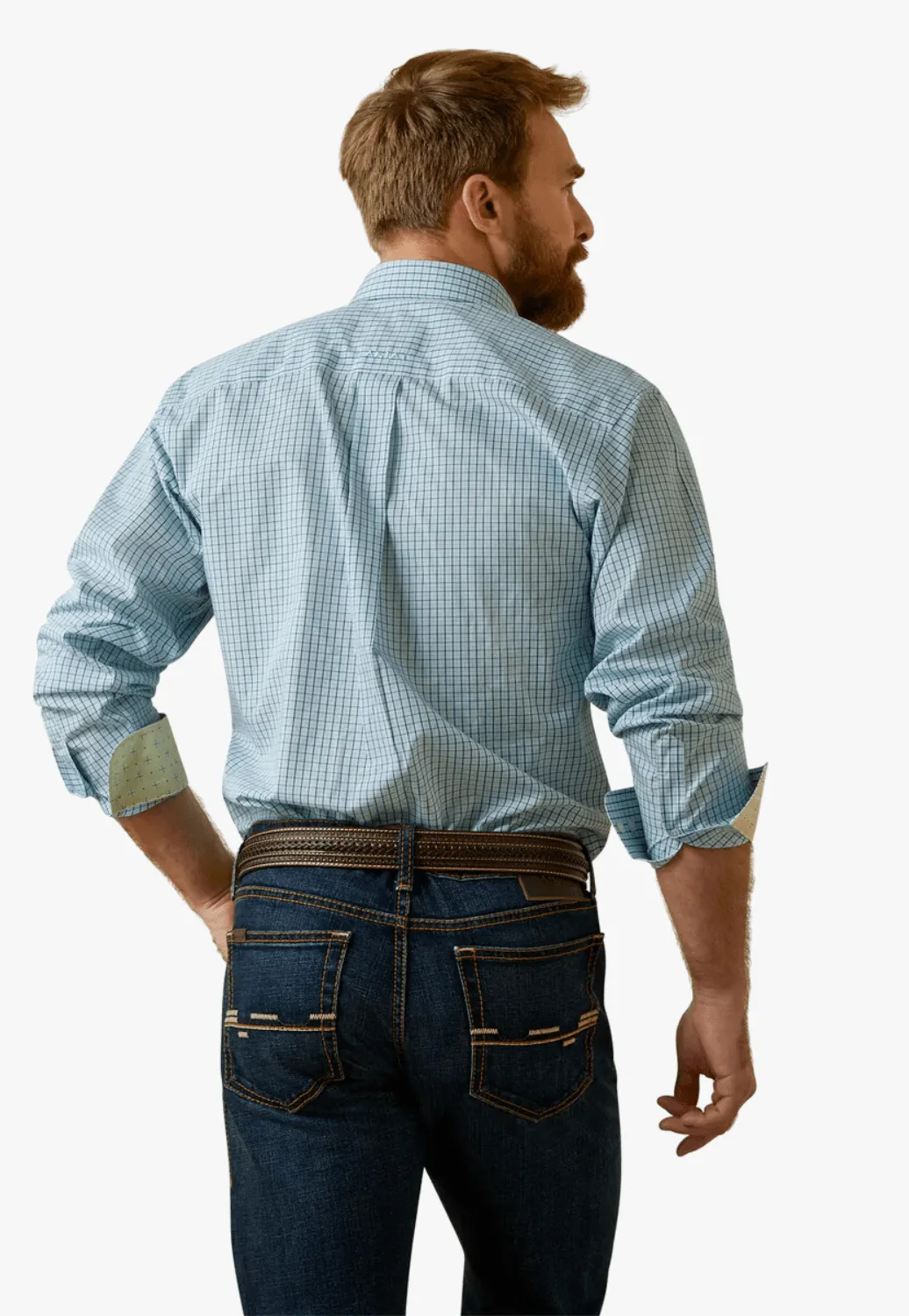Ariat Mens Wrinkle Free Colton Fitted Long Sleeve Shirt