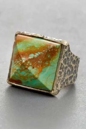 Arizona Turquoise Pyramid Ring