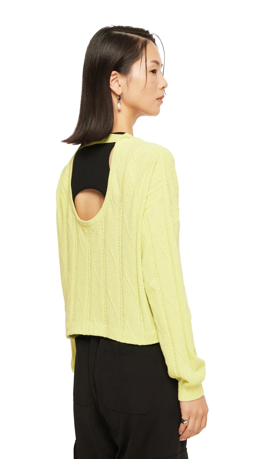 Back Cut-Out Cardigan