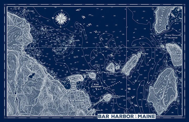 Bar Harbor Nautical Chart
