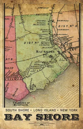 Bayshore Vintage Map