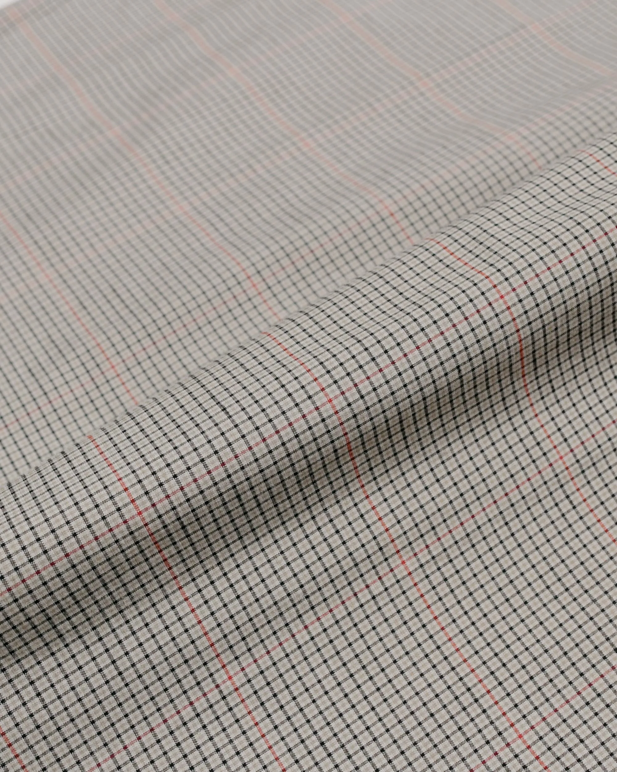 Beams Plus IVY Trousers Wide PE Plaid Beige