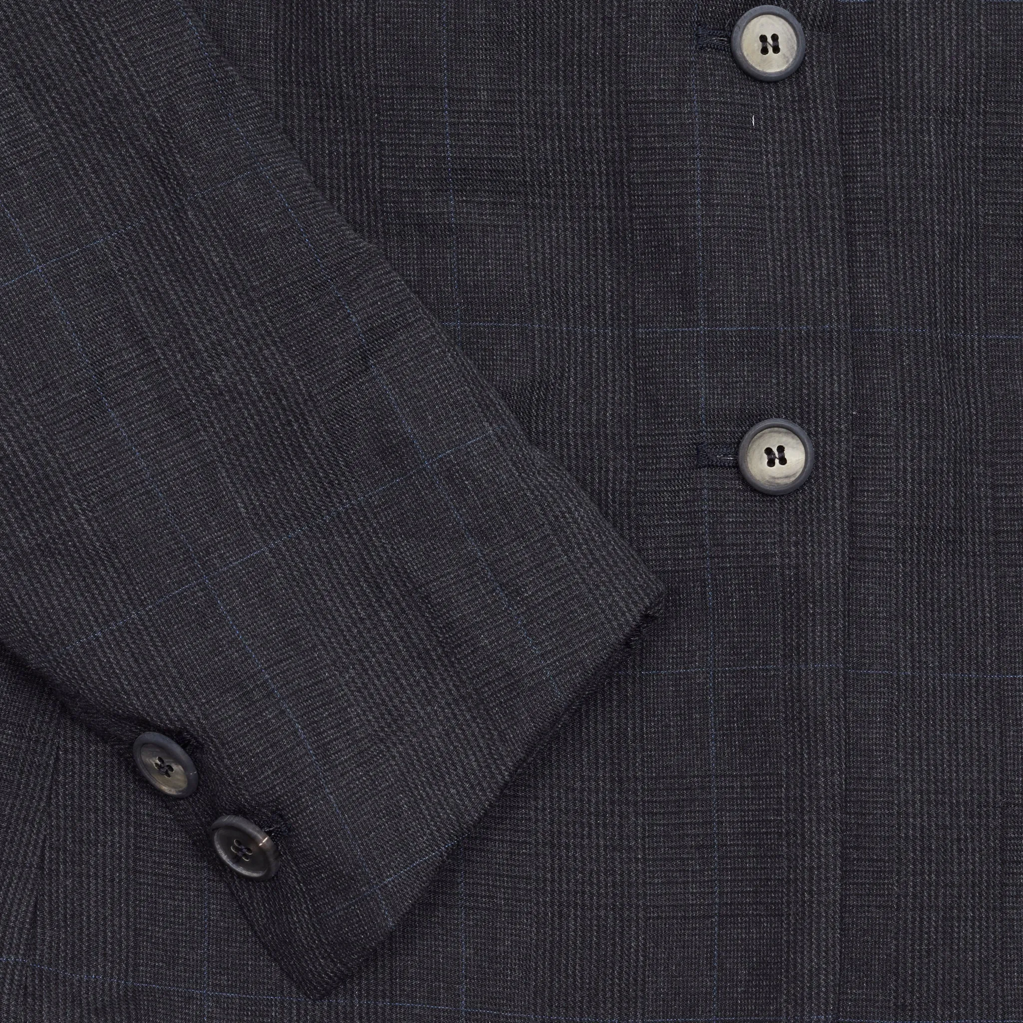Bergfabel Women's Linen Wool Giulia Jacket in Charcoal Check