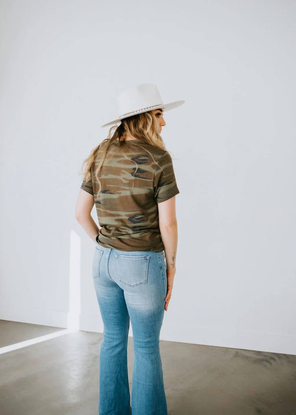 Camo Cross Graphic Tee  FINAL SALE