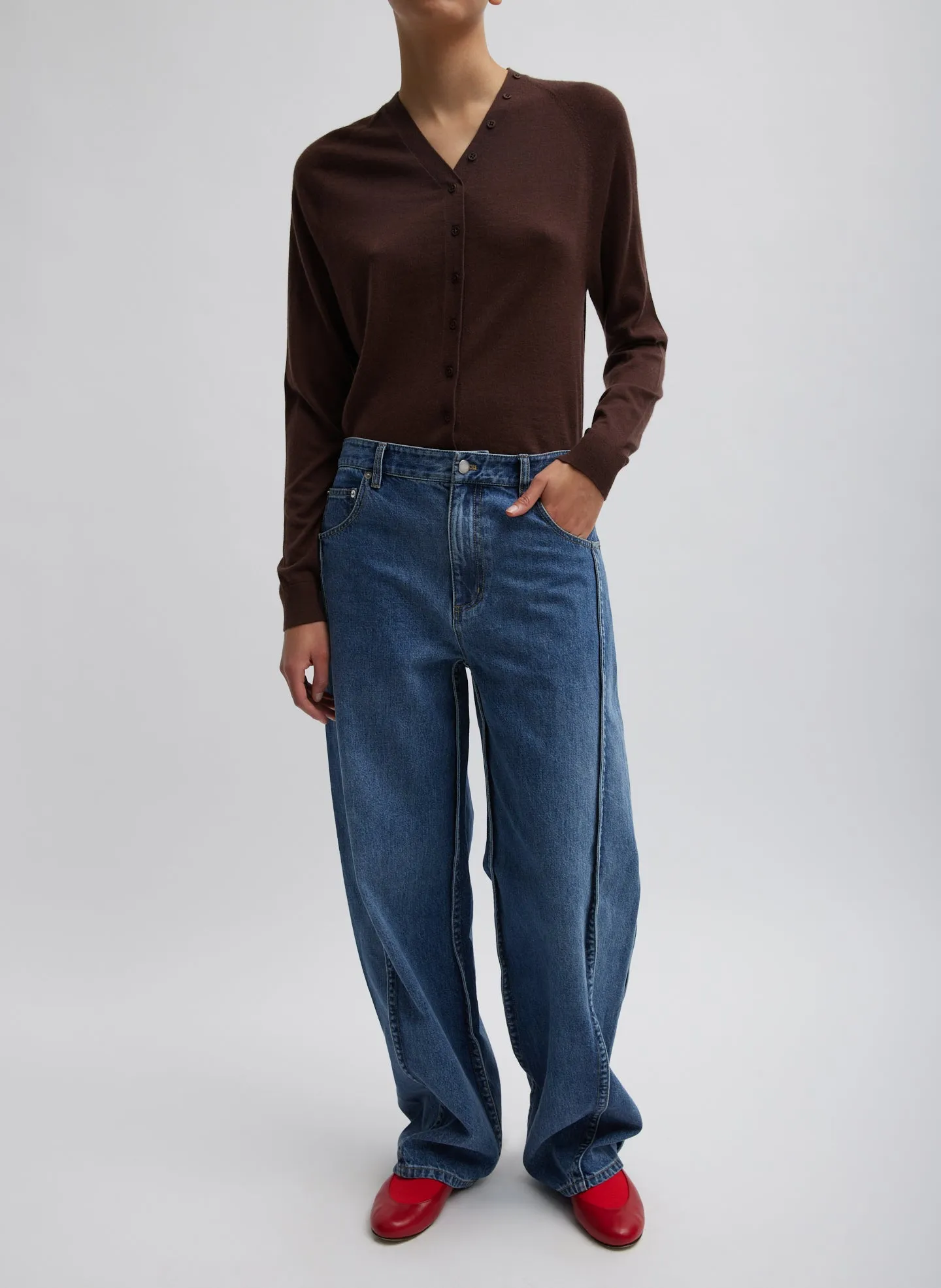Cashmere Silk Blend Slim Cardigan