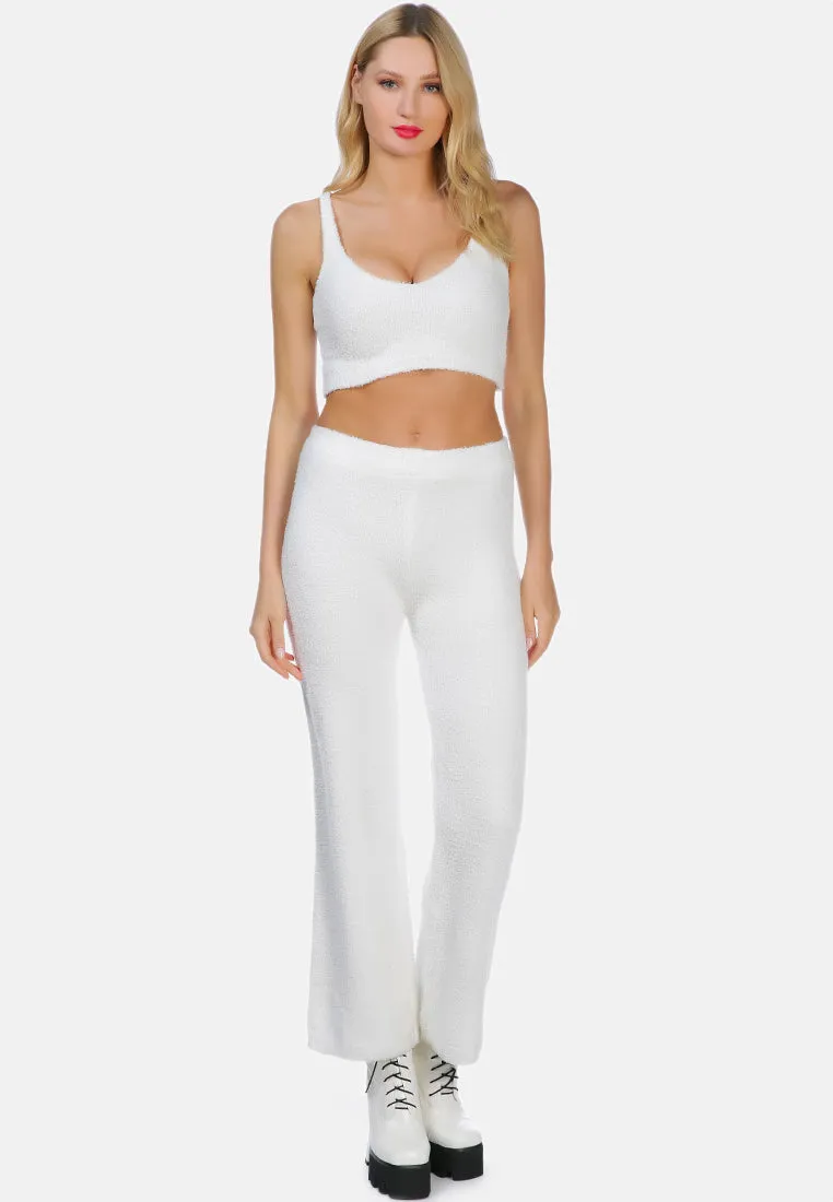 Casual Solid Crop Top By Ruw