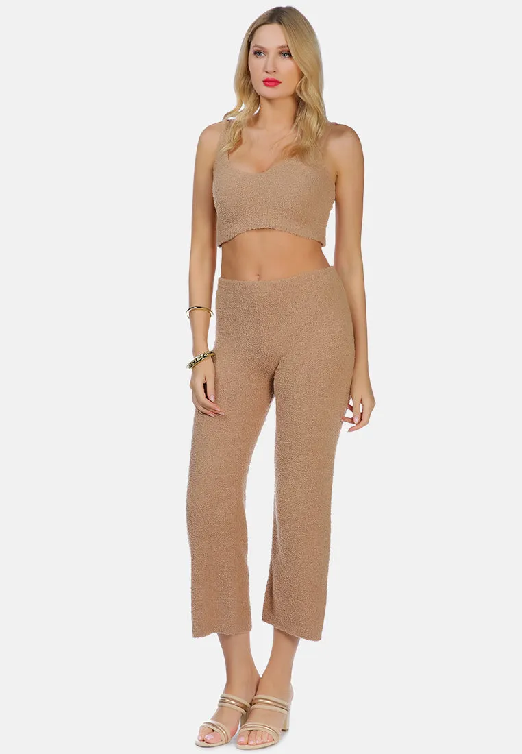 Casual Solid Crop Top By Ruw