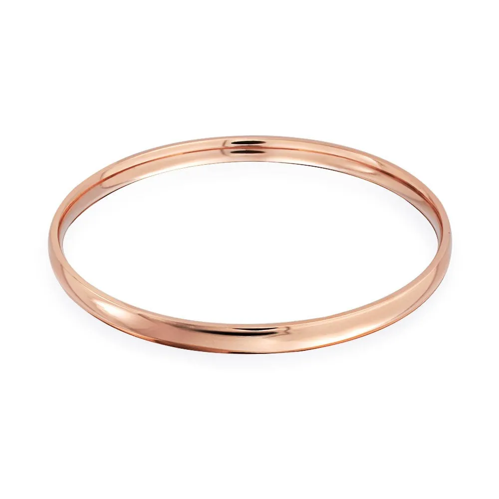 Classic Thin Simple Gold Plated Bangle Stacking Bracelet Set For Women