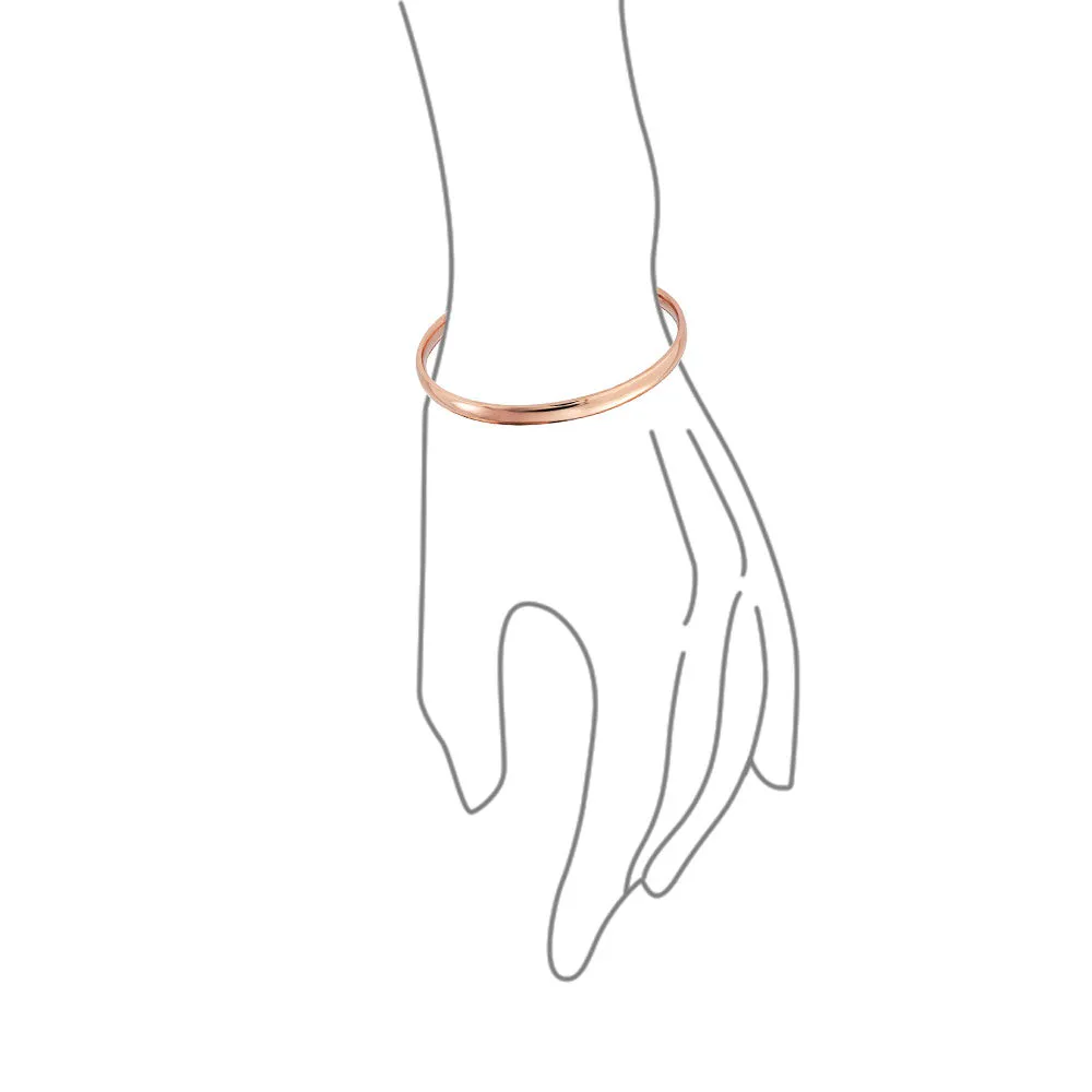 Classic Thin Simple Gold Plated Bangle Stacking Bracelet Set For Women