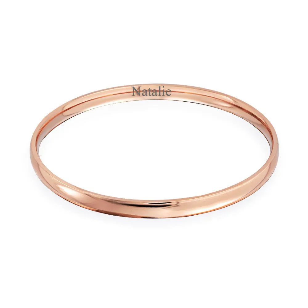 Classic Thin Simple Gold Plated Bangle Stacking Bracelet Set For Women