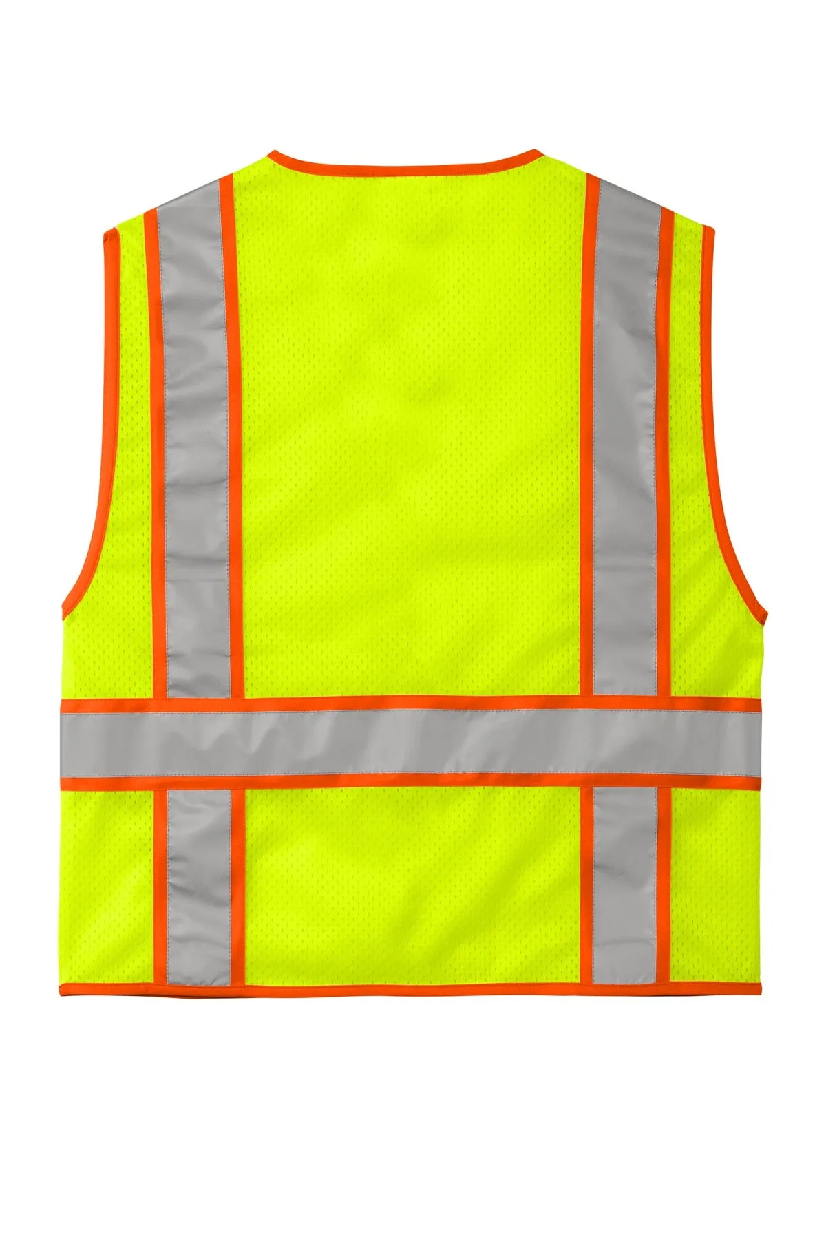 CornerStone ANSI 107 Class 2 Mesh Zippered Two-Tone Vest. CSV103