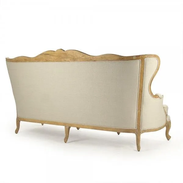 Curvaceous French Provence Sofa