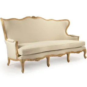 Curvaceous French Provence Sofa