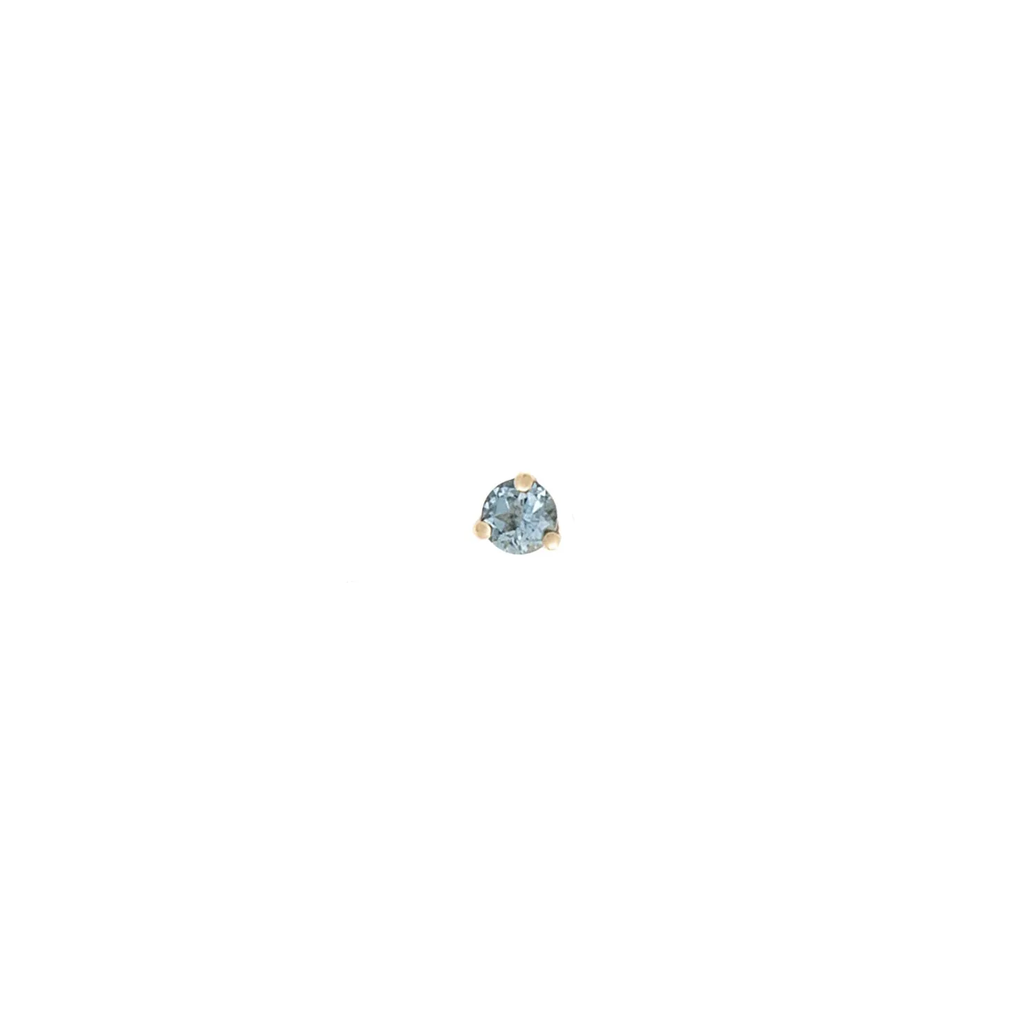 Element Stud | 14k Gold & Aquamarine