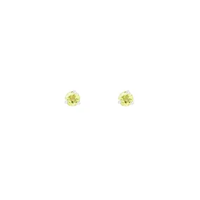 Element Studs | Silver & Peridot