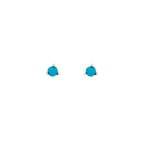 Element Studs | Silver & Turquoise