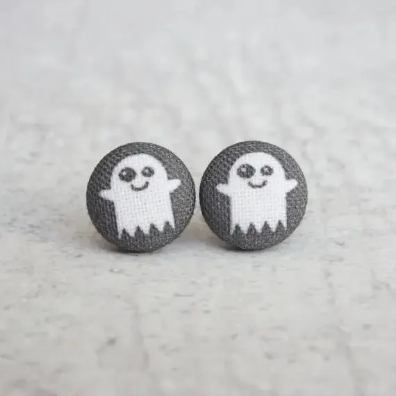 Fabric Stud Earrings