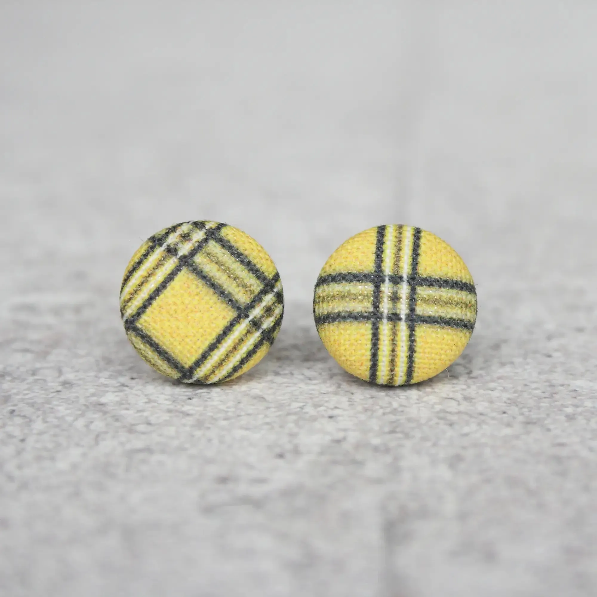 Fabric Stud Earrings