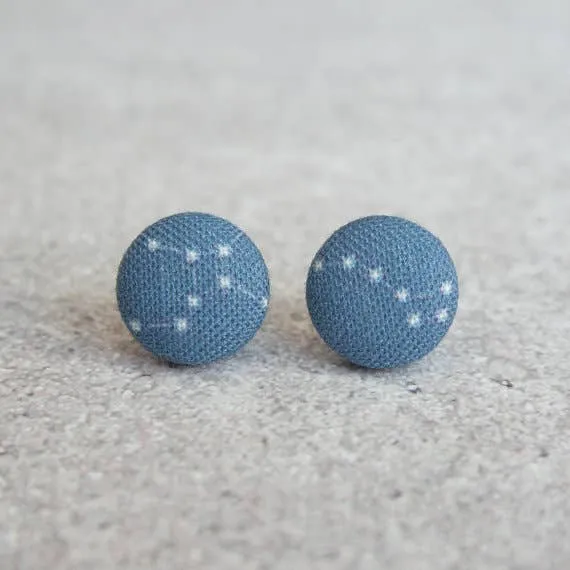 Fabric Stud Earrings
