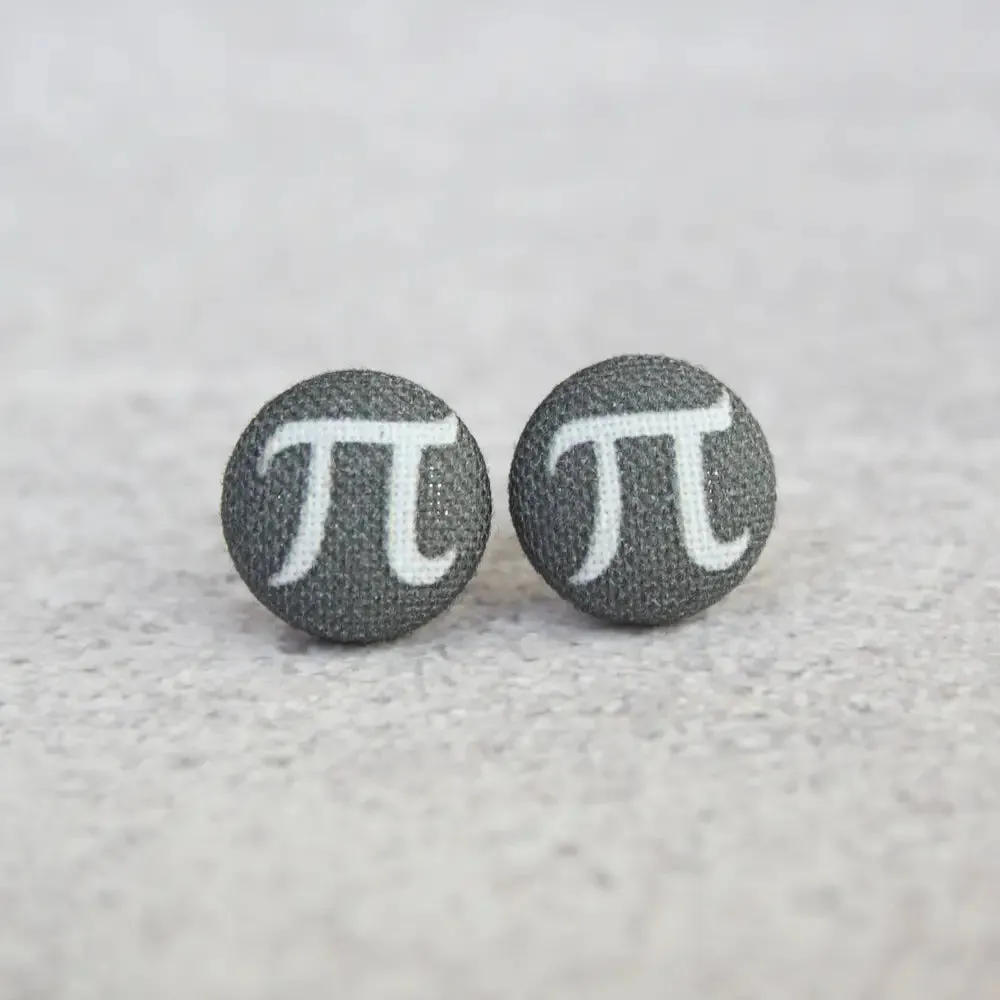 Fabric Stud Earrings