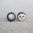 Fabric Stud Earrings