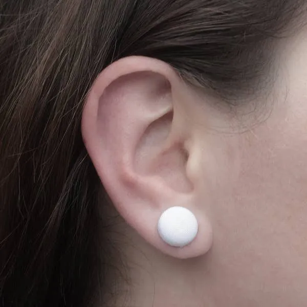 Fabric Stud Earrings