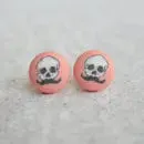 Fabric Stud Earrings