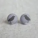 Fabric Stud Earrings