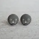 Fabric Stud Earrings