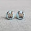Fabric Stud Earrings
