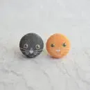 Fabric Stud Earrings
