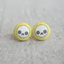 Fabric Stud Earrings