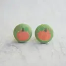 Fabric Stud Earrings
