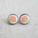 Fabric Stud Earrings