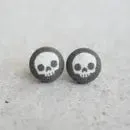 Fabric Stud Earrings