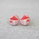 Fabric Stud Earrings