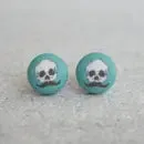 Fabric Stud Earrings
