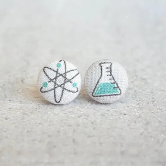 Fabric Stud Earrings